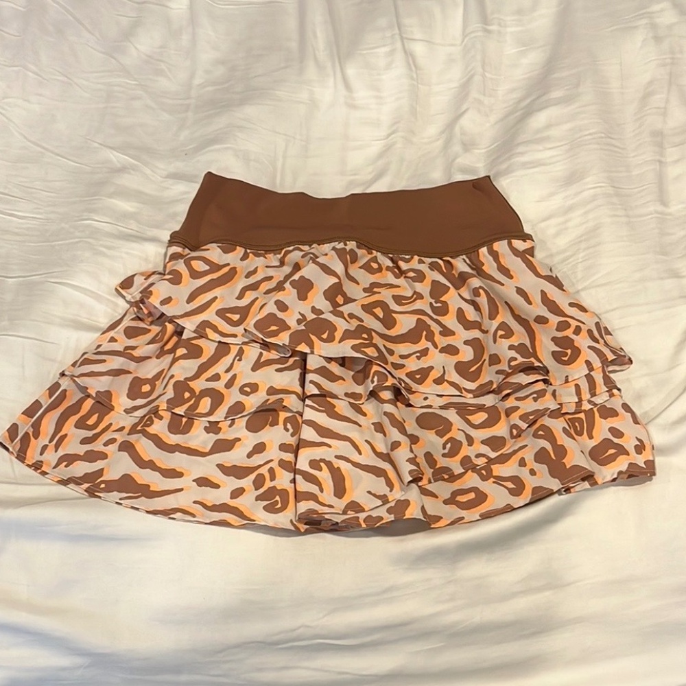 Leopard print ruffle skirt - Aerie